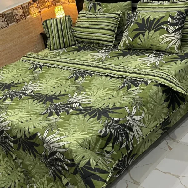 7Pc Printed Comforter Set