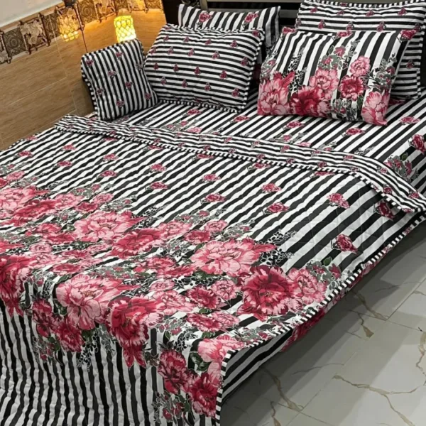 7Pc Printed Comforter Set