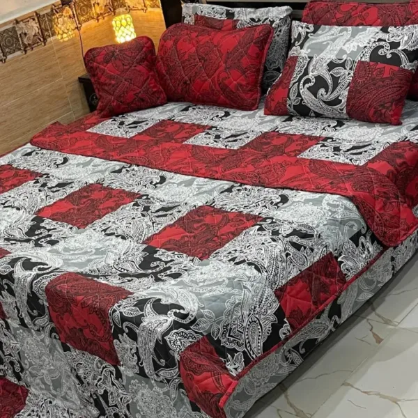 7Pc Printed Comforter Set