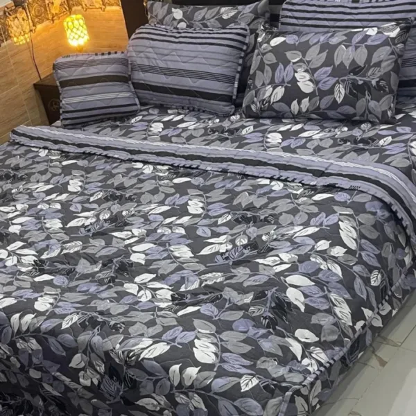 7Pcs Printed Comforter Set