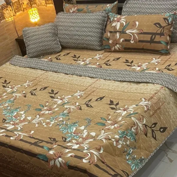 7Pcs Printed Comforter Set