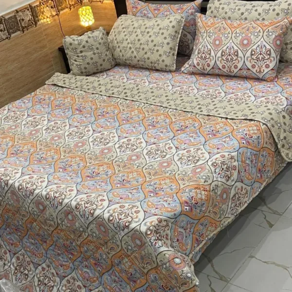 7Pcs Printed Comforter Set