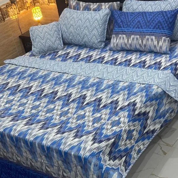 7Pcs Printed Comforter Set