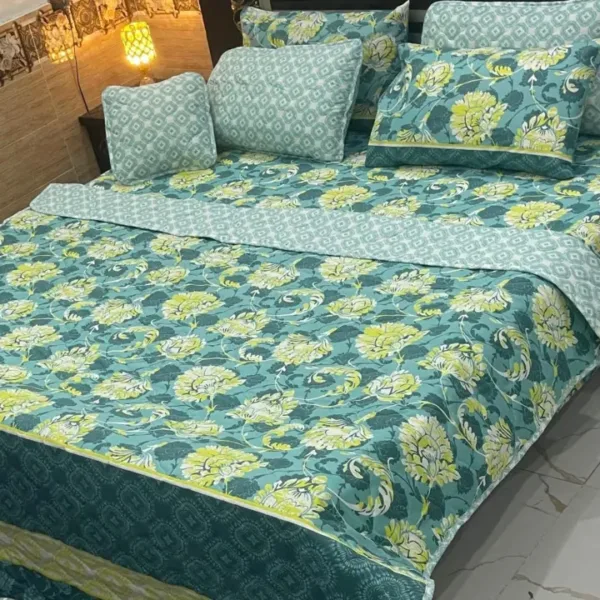 7Pcs Printed Comforter Set