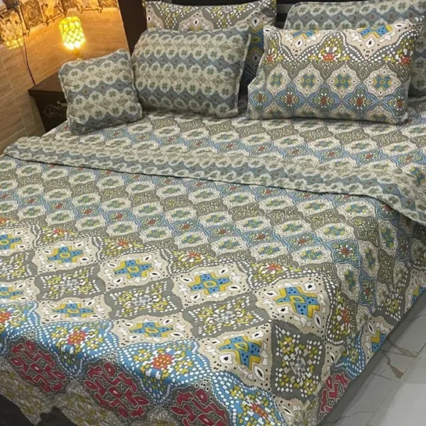 7Pcs Printed Comforter Set