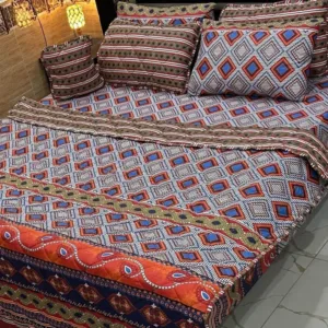 7Pcs Printed Comforter Set