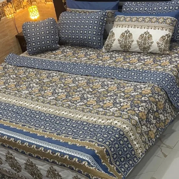 7Pcs Printed Comforter Set