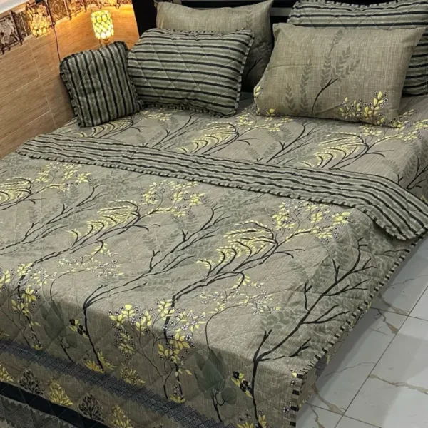 7Pcs Printed Comforter Set