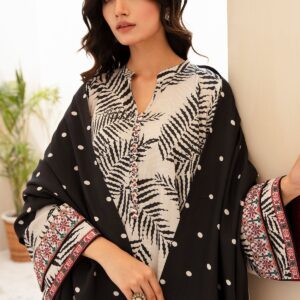 Baroque 3PC Karandi Printed Suit