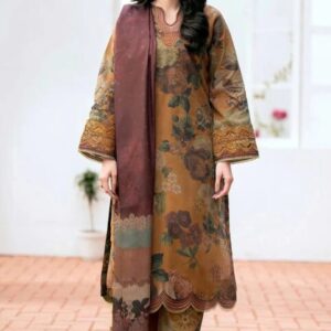 Baroque 3PC Karandi Printed Suit