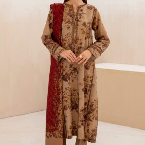 Baroque 3PC Karandi Printed Suit-01