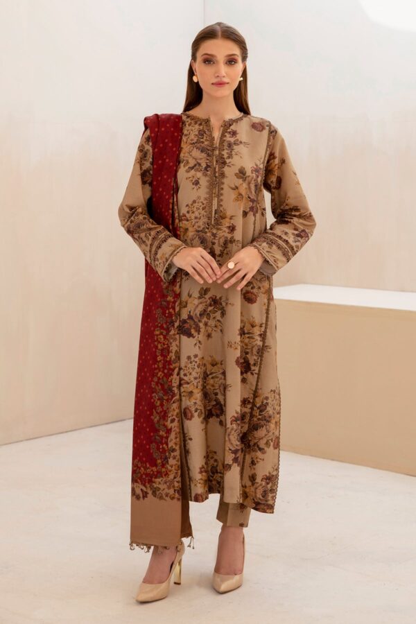 Baroque 3PC Karandi Printed Suit-01