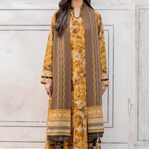 Baroque Khaddar 3PC Printed Viscose UF-737 Suit