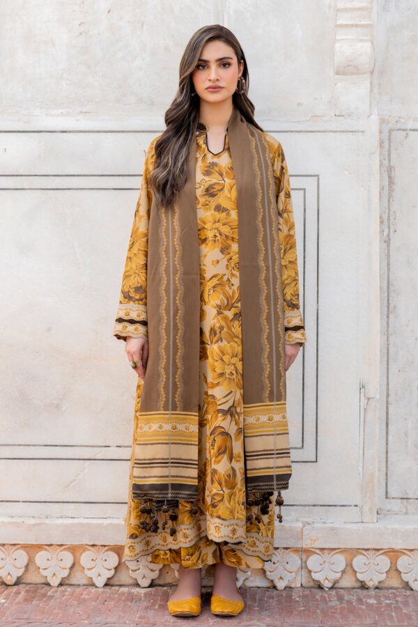 Baroque Khaddar 3PC Printed Viscose UF-737 Suit