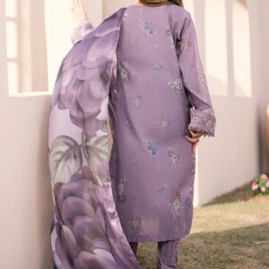 Baroque Unstitched Digital Printed Winter 3 Piece Suit