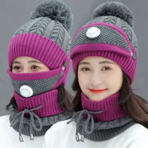 Dark Grey Dachi Winter Cap Set