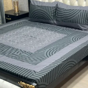 Embroidered King-Size BedSheet Set