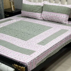 Embroidered King-Size BedSheet Set