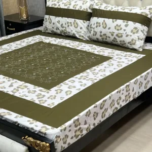 Embroidered King-Size BedSheet Set