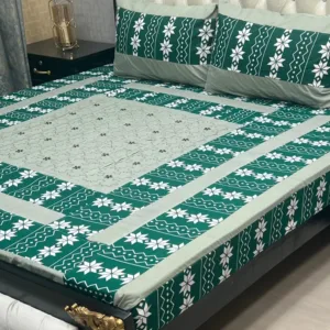 Embroidered King-Size BedSheet Set