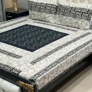 Embroidered King-Size BedSheet Set