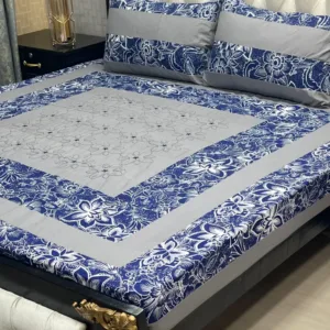 Embroidered King-Size BedSheet Set