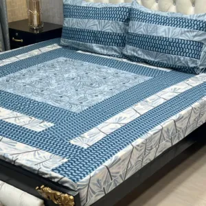 Embroidered King-Size BedSheet Set