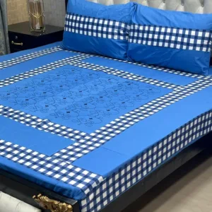 Embroidered King-Size BedSheet Set