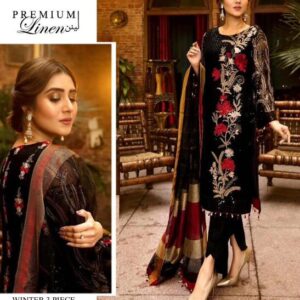 Jazmin Embroidered Lawn Suits Unstitched 3 Piece