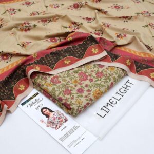 Lime Light Khaddar 3PC Glitter Printed Exclusive Collection-4