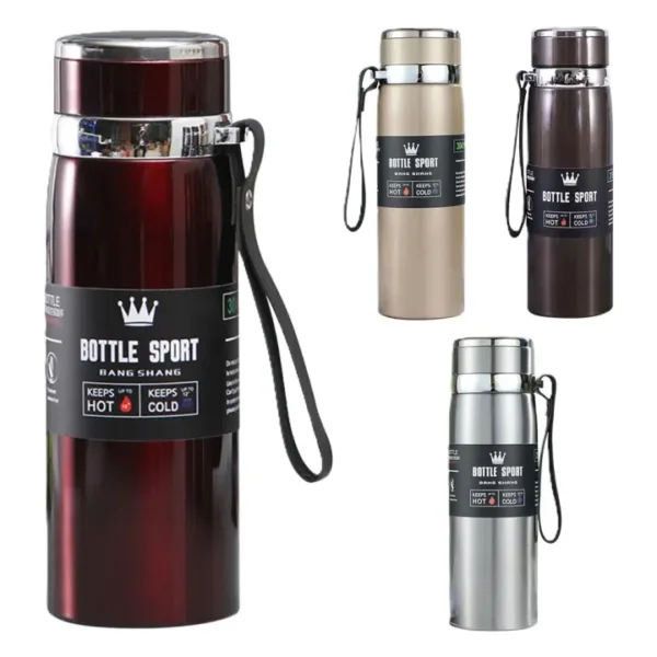 Stainless Steel Water Bottle 1000ml & 800ml – Premium Quality for Boys & Girls