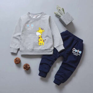 Sweatshirt and Pajama-Trouser Clothes Set