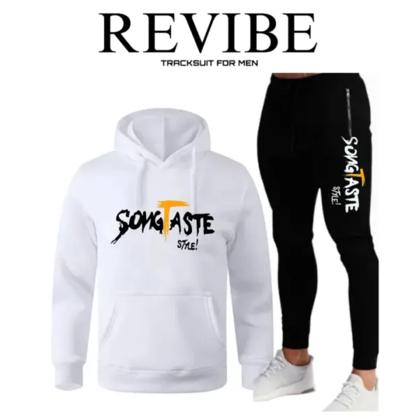 White SongTaste Printed Tracksuit