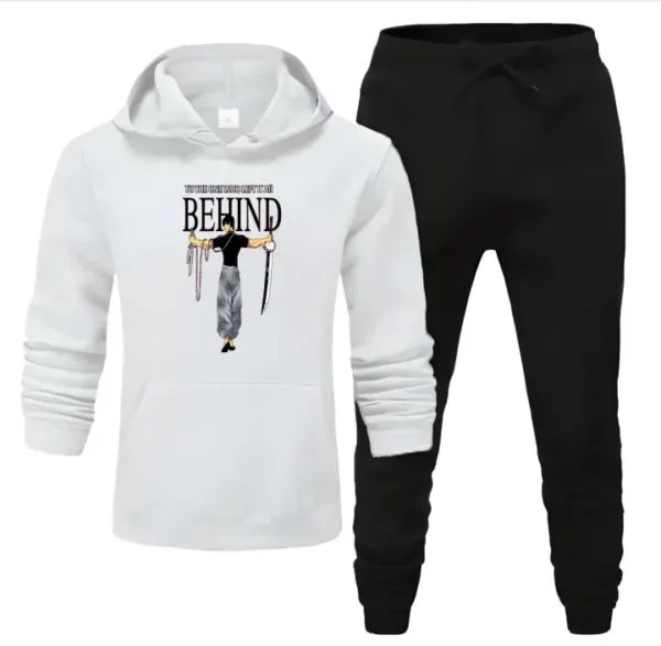 White color Behind Anime Gymwear Tracksuit