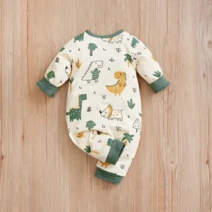 adorable dinosaur-themed baby jumpsuit