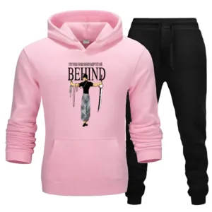 light pink color Behind Anime Gymwear Tracksuit