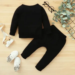 imported winter warm top and trouser set