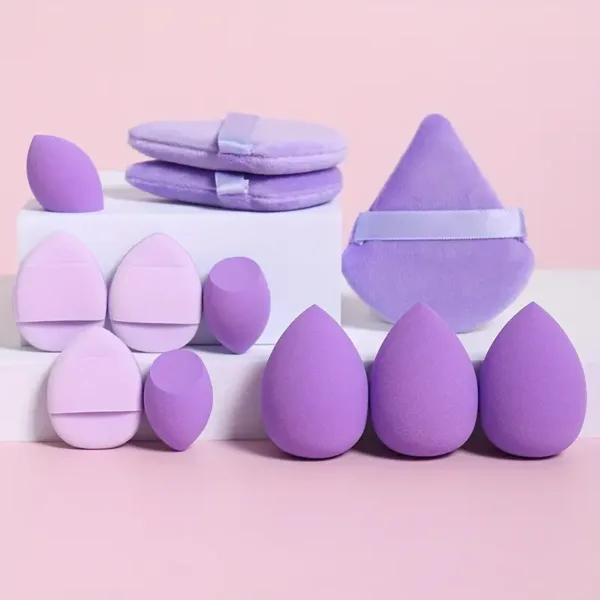 12Piece All-Purpose Makeup Sponge Puff Set