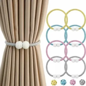 2Pc Pearl Magnetic Curtain Clip