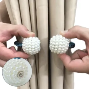 2Pc Pearl Magnetic Curtain Clip