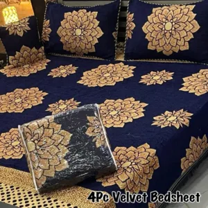 4PCS Fancy Velvet Bedsheet Collection