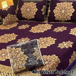 4PCS Fancy Velvet Bedsheet Collection