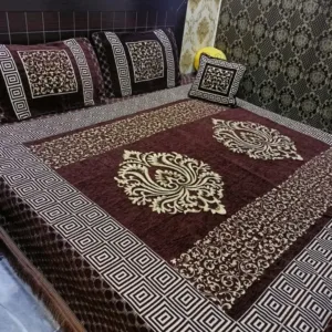 4PCS Fancy Velvet Bedsheet Collection