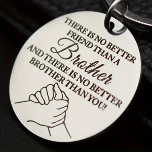 Brotherhood Bond Stainless Steel Keychain