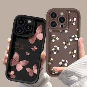 Flower Solid Silicone Phone Cover