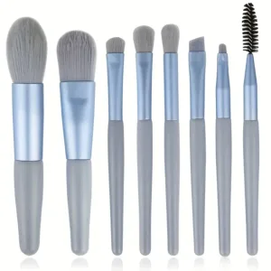 Soft Nylon Bristle Oval Makeup Brush Set