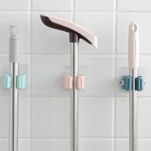 Wall Mounted Mop Strong Home Bathroom Hooks Holder